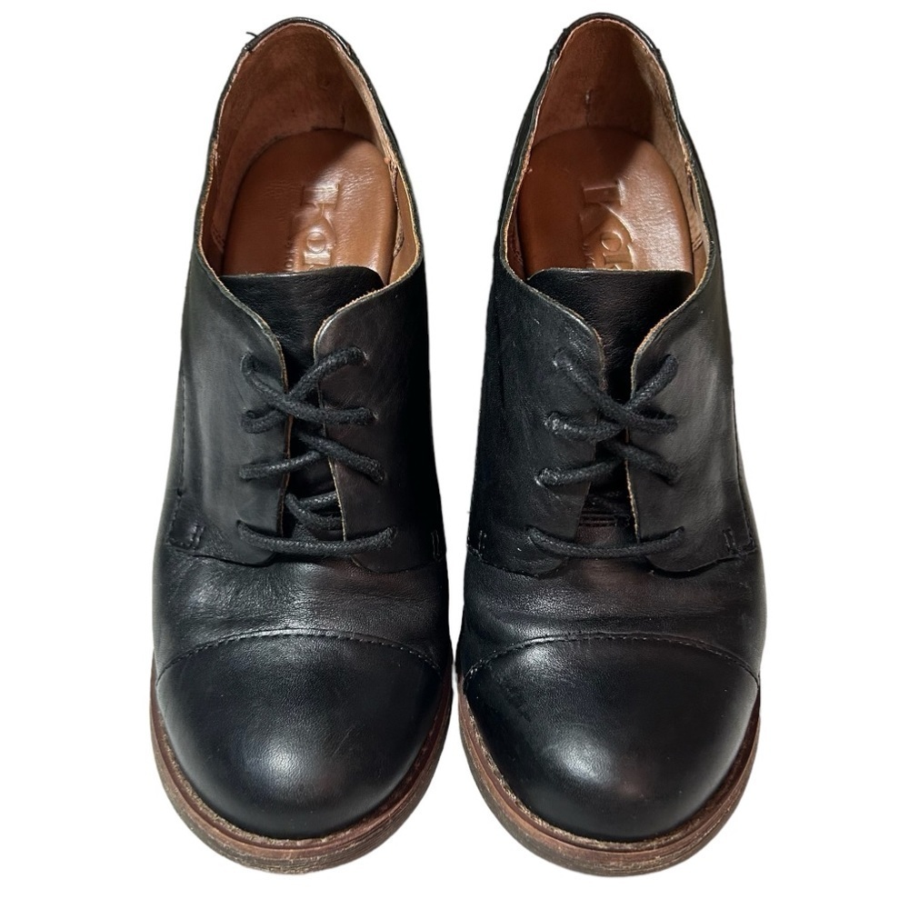 Korks By Kork-Ease Helene Leather Lace Up Heeled Bootie Boot Women Size 7.5 $190 - Picture 2 of 11